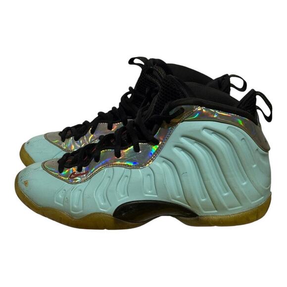 Nike Little Posite One Easter 2018 Iridescent Foamposite 864077-004 GS 6Y - Picture 4 of 8